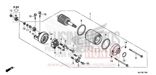 STARTER MOTOR CRF1000DG de 2016